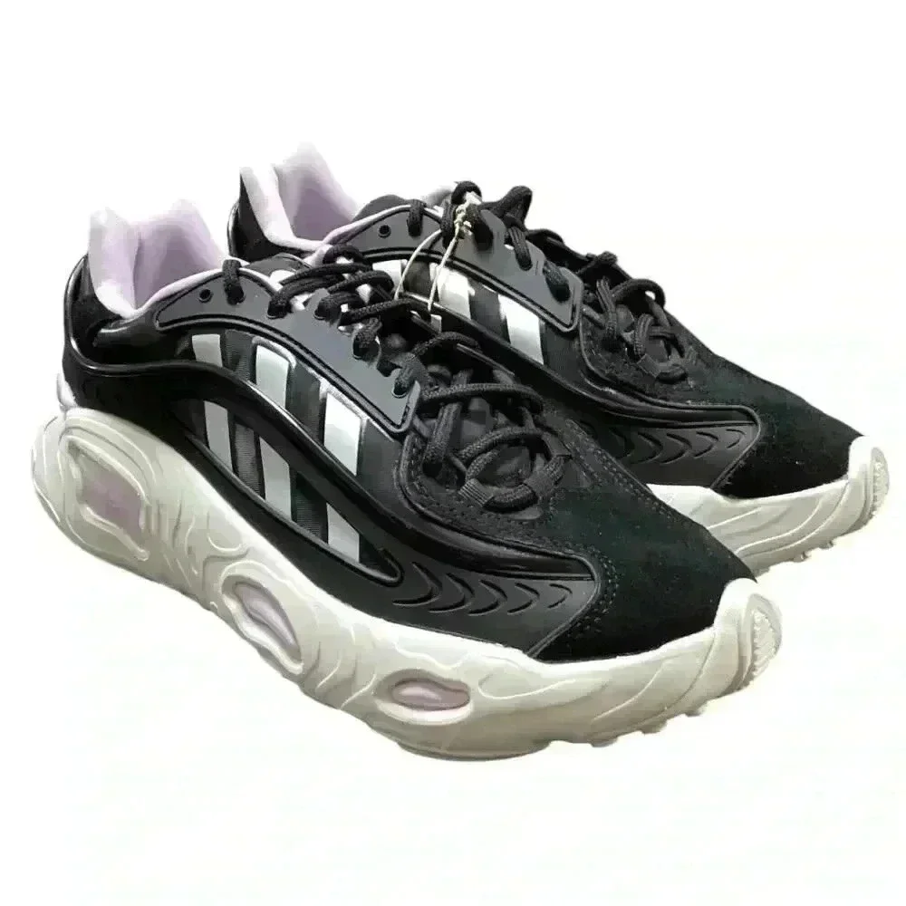 Adidas Trainers Sneakers Shoes Women 8.5 Black Purple Oznova Originals NEW